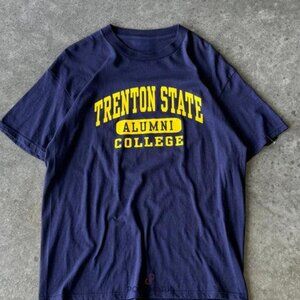 00s Trenton State College shirt sweatshirt retro vtg navy